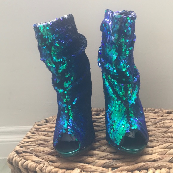 Brand New! Sequin Boots - Picture 3 of 7